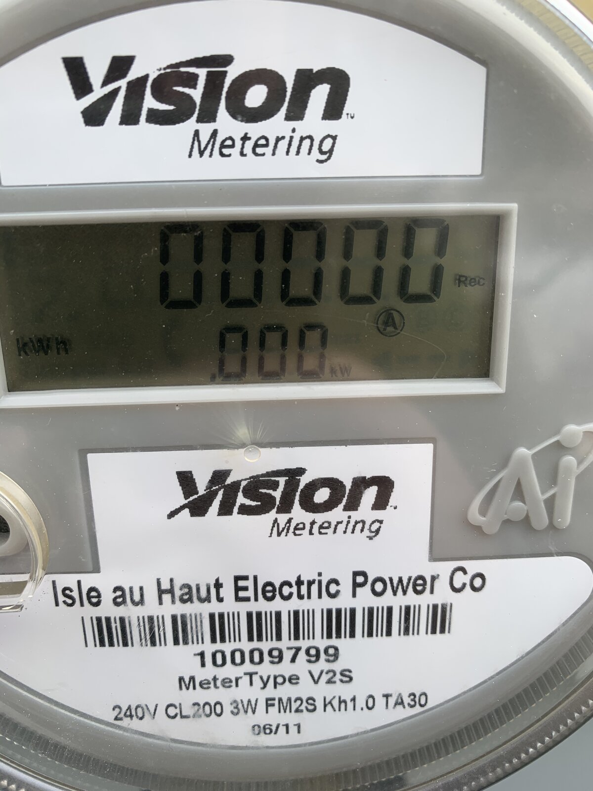 Donated meters from another rural cooperative