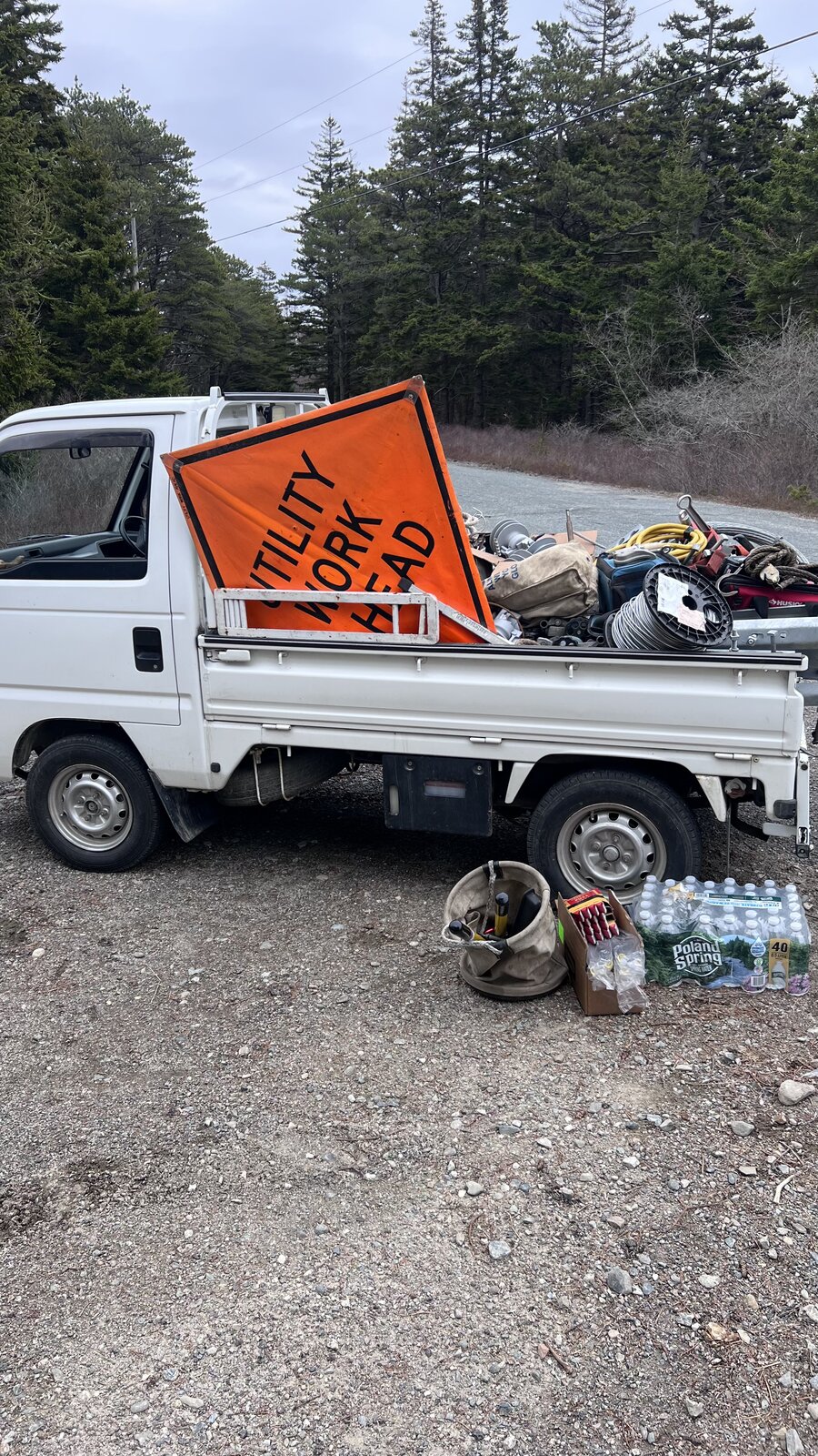 Staff utilizing their own vehicles for utility work